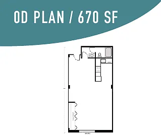 Studio - 670 SF Studio - 670 SF