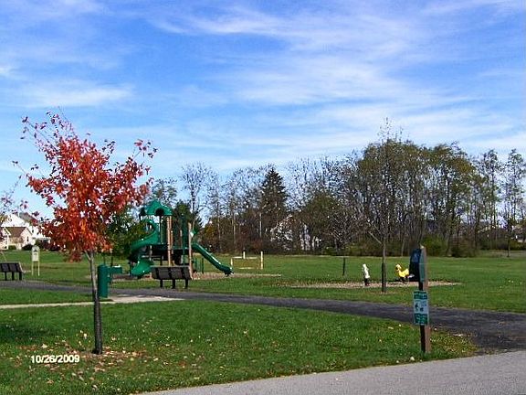 Autumnwood Park playground and walking path