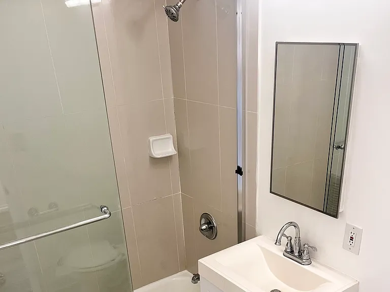 Updated bathroom. Shower/tub combo.