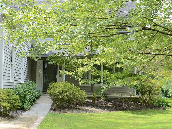 Walkway with hydrangeas