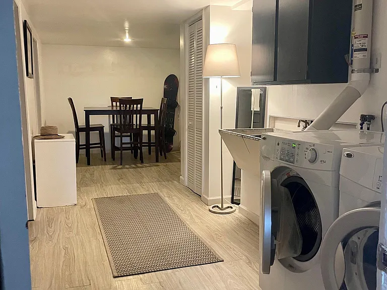 Basement Washer/Dryer and extra storage/utility area