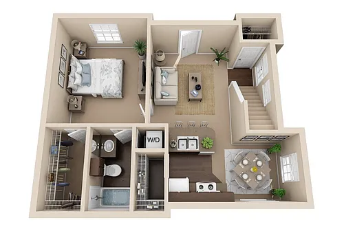 Floor plan Creekside Renovated
