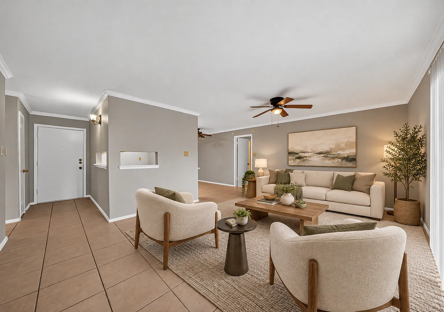 This recently renovated 2-bedroom, 2-bath unit offers modern finishes and comfortable living in a... — Photo 2