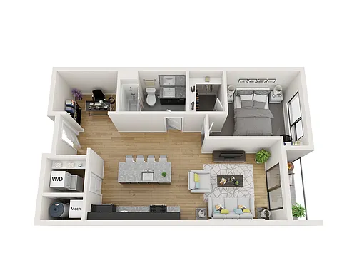 Floor plan 1C