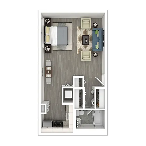 Floor plan Studio D