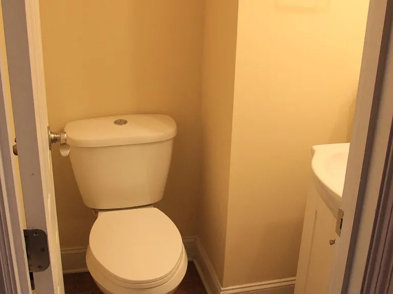 Half bath off family room