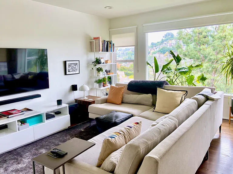 Furnished inspiration showing a TV and entertainment setup.