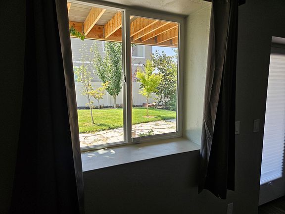 View of yard from kitchen