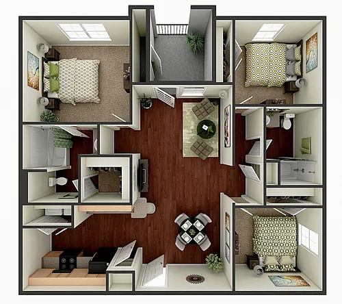 Floor plan 3 Bedroom