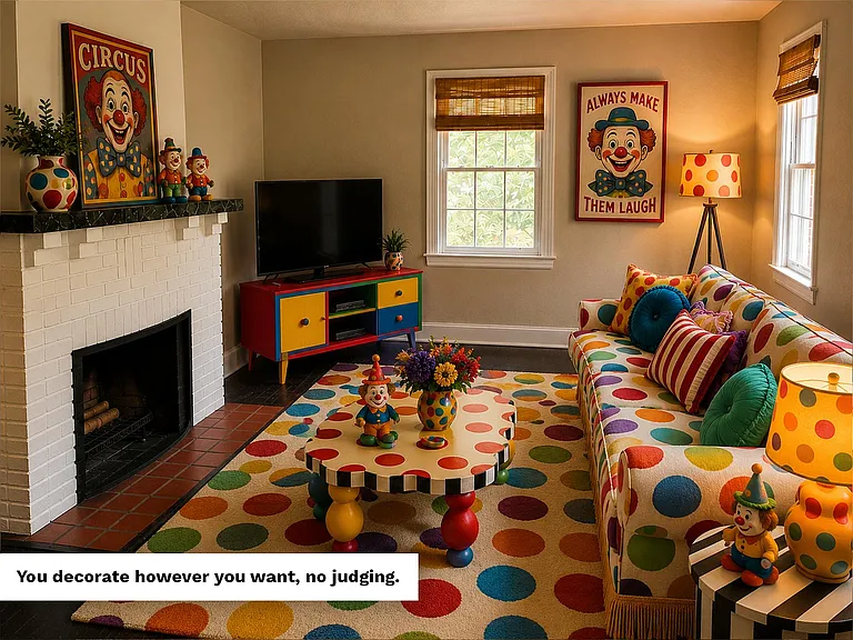 You decorate however you want, no judging.