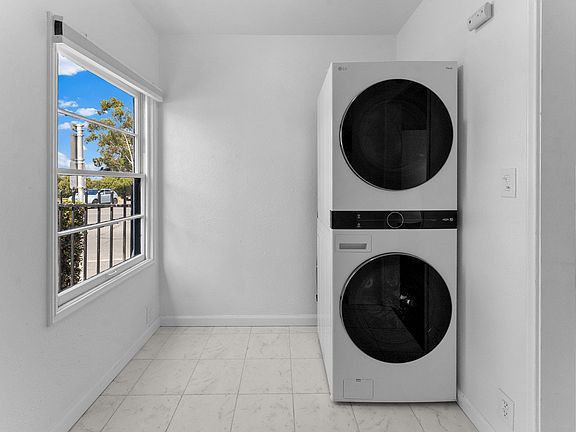 LG Stackable washer/dryer and approximate location in the kitchen (this photo is from Apartment 1 which is slightly different than Apartment 7)