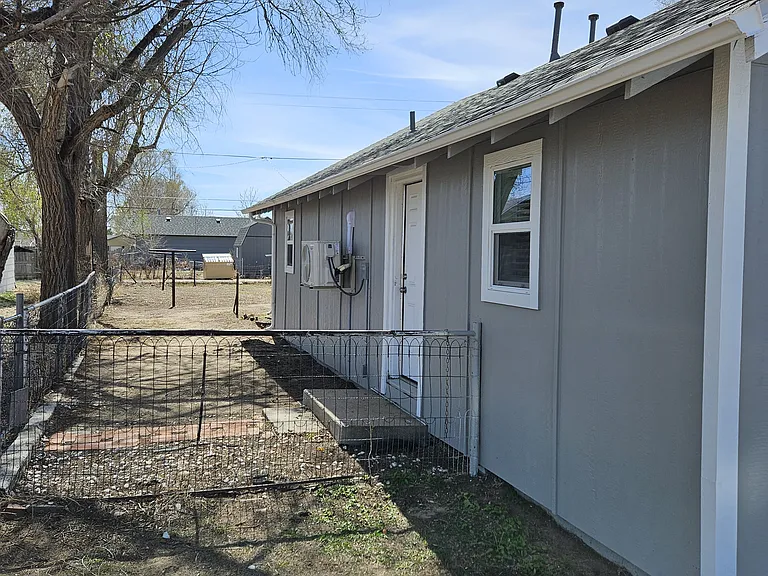 Private fenced yard