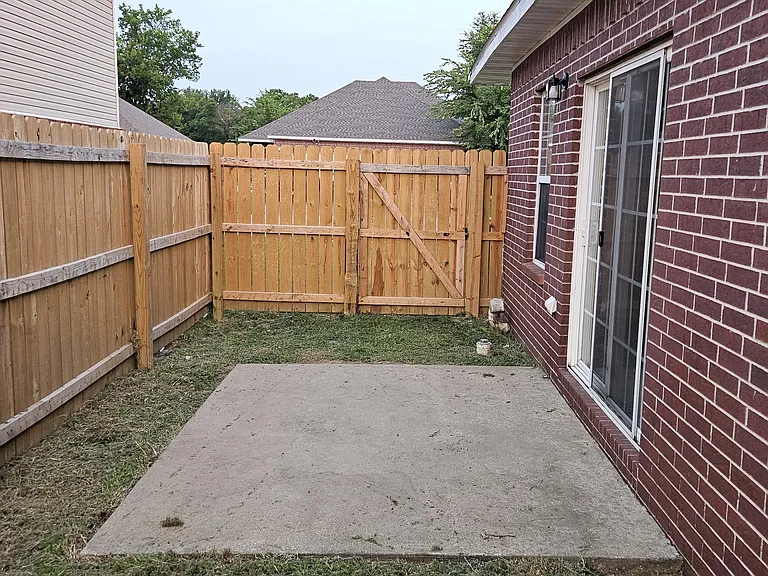 Side yard and patio