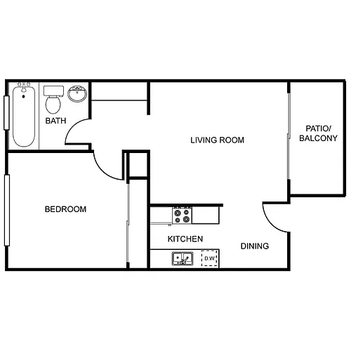 Floor plan The Elm and the Pine