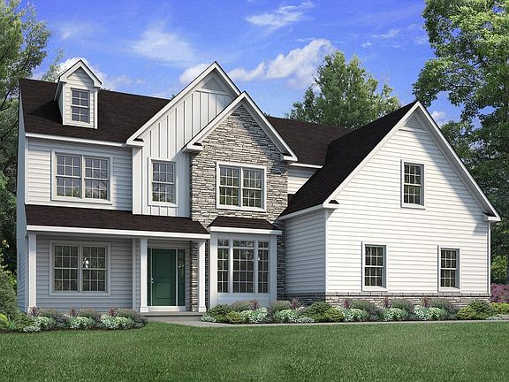 Traditional Elevation - Side Entry Garage