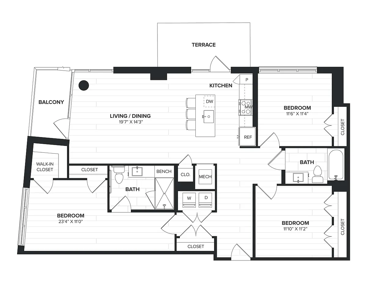 Floor plan 03BR-02