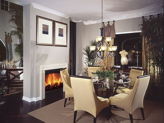 Dining room of model home