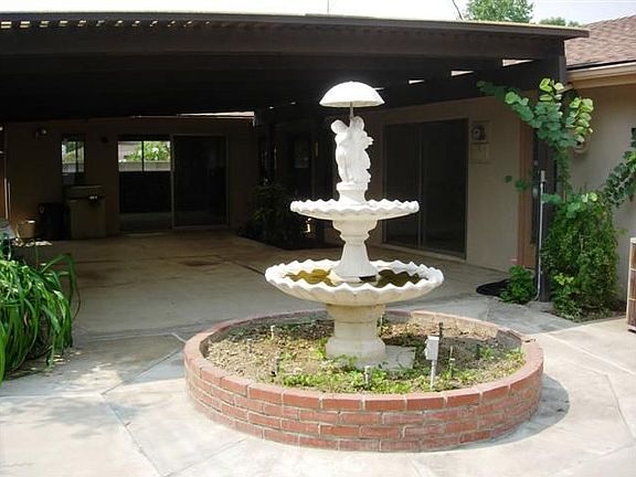 Fountain in Backyard