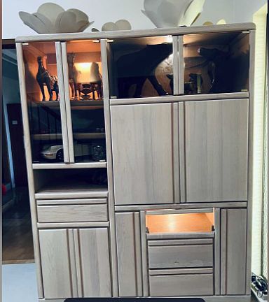 Display cabinet in the foyer.