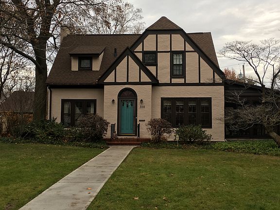 View with new sidewalk