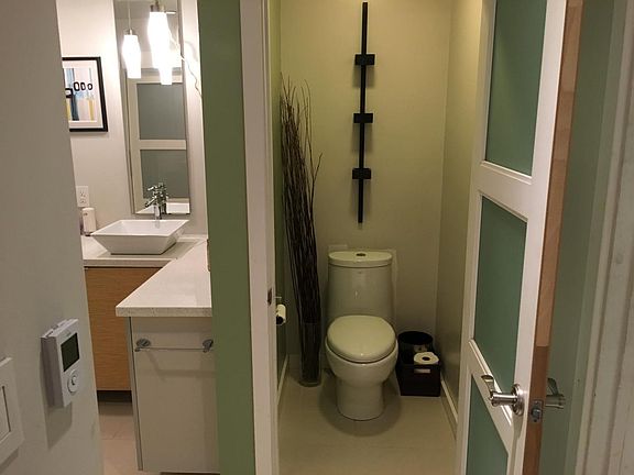 1st Floor Master Bedroom Bath- water closet with door