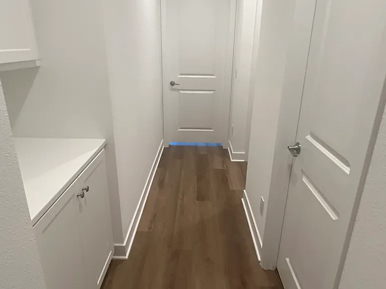 Hallway between rooms
