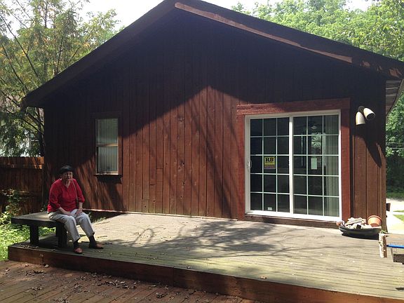 Back deck from house