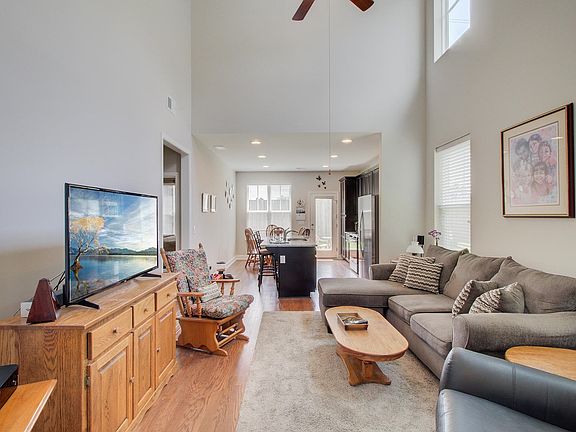 Open living/kitchen area