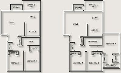 2 Bedroom Floor Plan