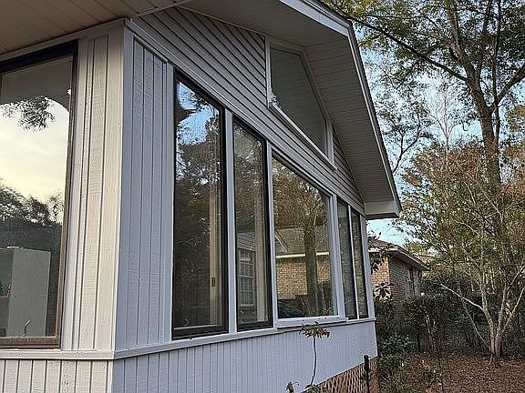 Back side of sunroom
