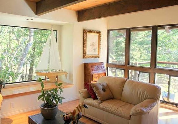 living rm., intertainment loft above