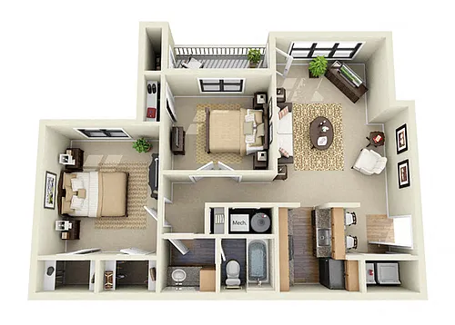 Floor plan The Drake