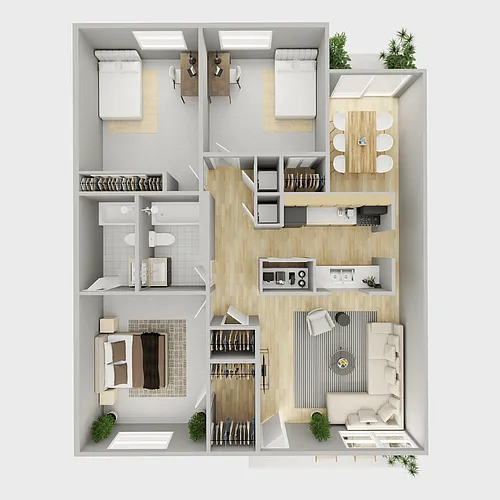 Floor plan 3 bedroom