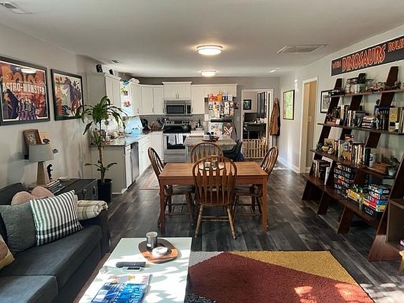 The den looking into the kitchen