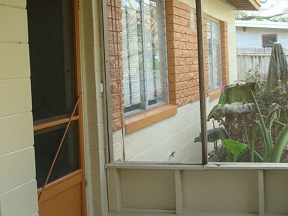 Entering house