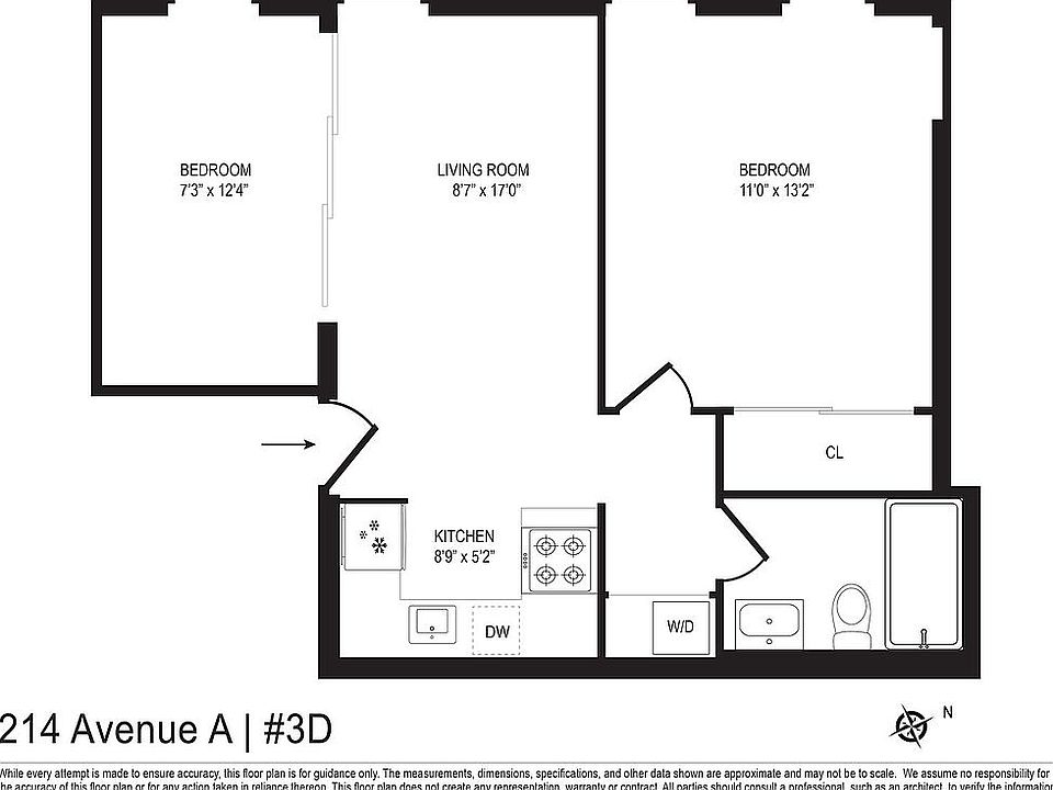 1st image of 214 Avenue C #D