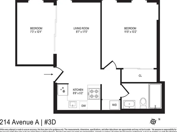 214 Avenue C #D, New York, NY 10009