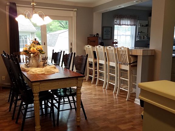 Open dining/kitchen/family room