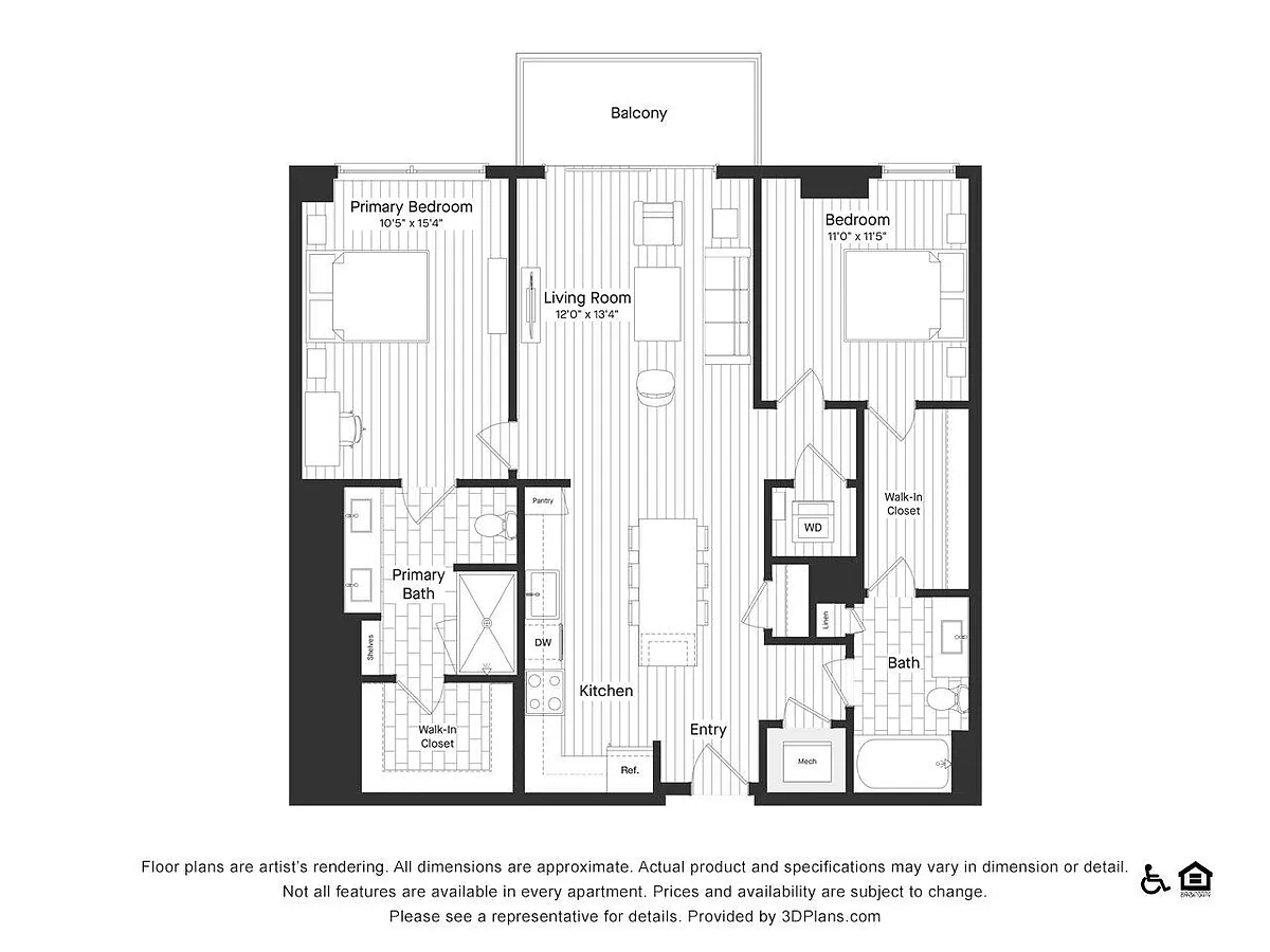 Floor plan 2B