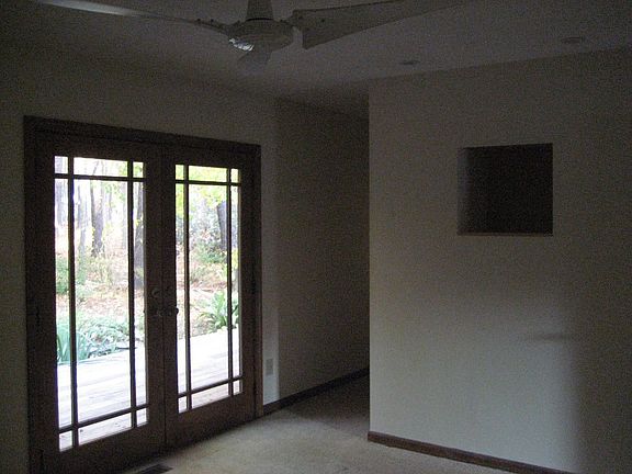 French doors onto back deck