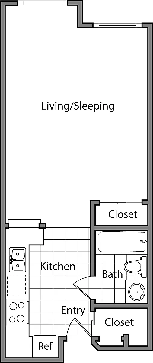 Floor plan Studio AA
