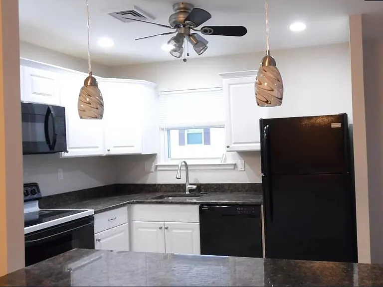 Kitchen View with Recessed Lighting