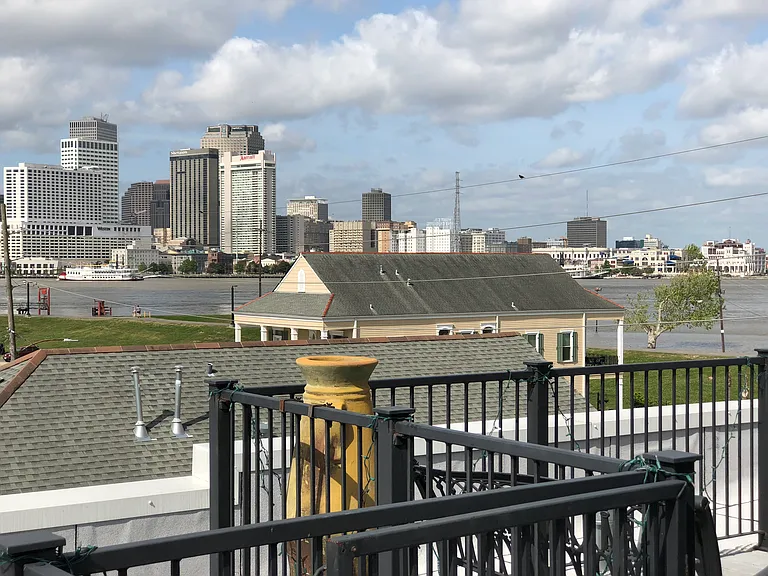 view from private roof top deck of downtown/french Quarter