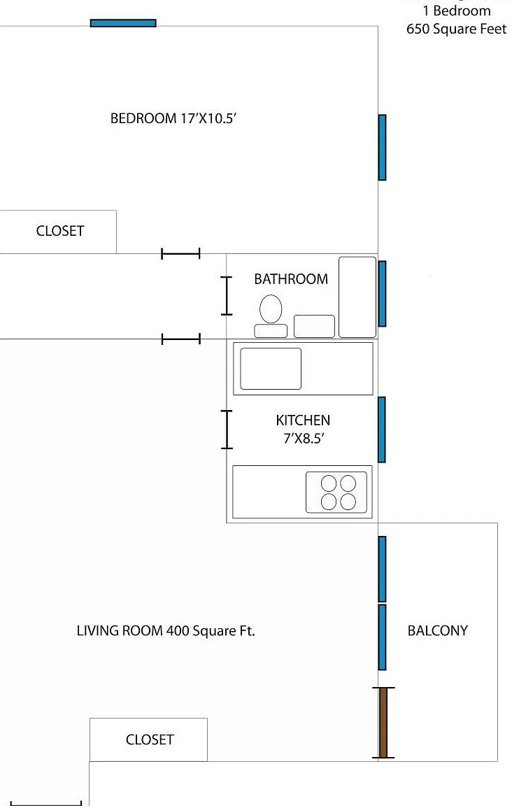 1 bed, 600 sqft, $1,320 — Photo 2