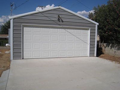 Slab up to garage