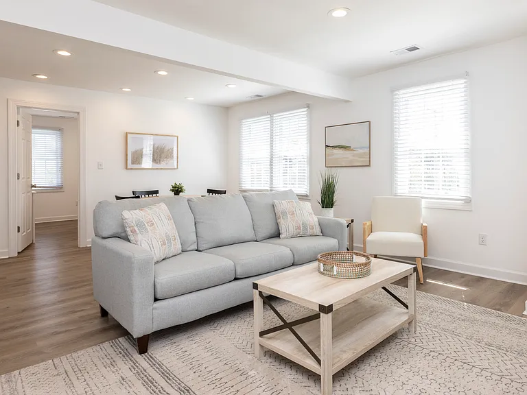 Bright, spacious, open concept living and dining.