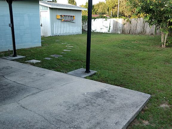Back Yard with shed
