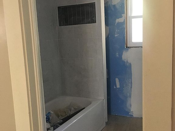 New bathroom tub, tile and layout. Almost complete!