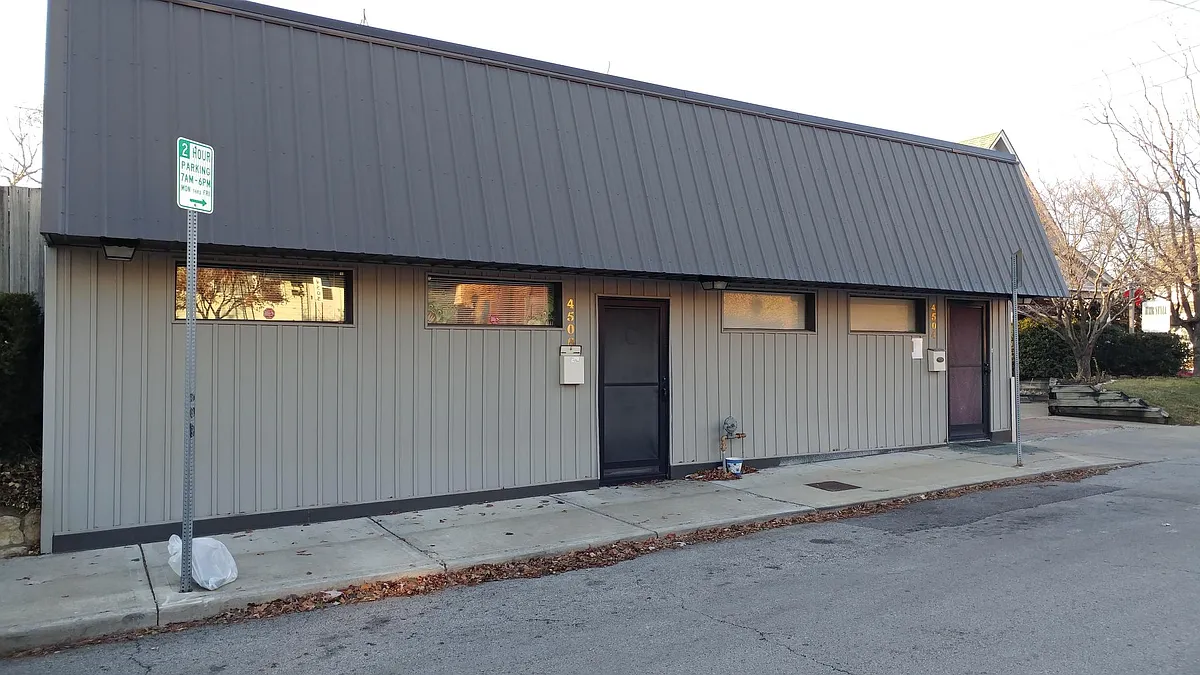 This is the exterior front of the building - This unit is on the right - street parking is available right in front of the unit. - 4504 Bell St #A