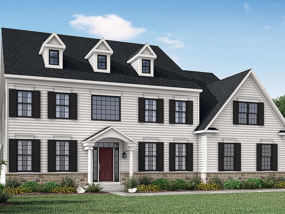 Front elevation of 410 Oxford Drive from Hallmark Homes
